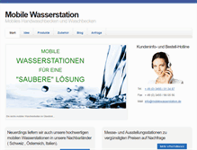 Tablet Screenshot of mobilewasserstation.de